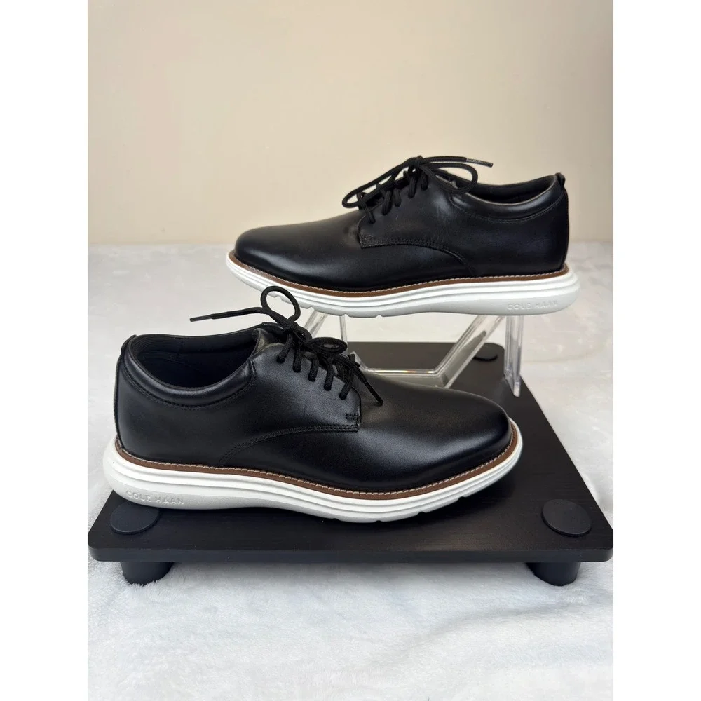 Cole Haan Grand Ultra Mens 8M Black Leather Oxford Shoes Comfort C39953 New